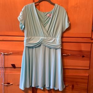 Vintage Clues collection short sleeve draping dress size 12